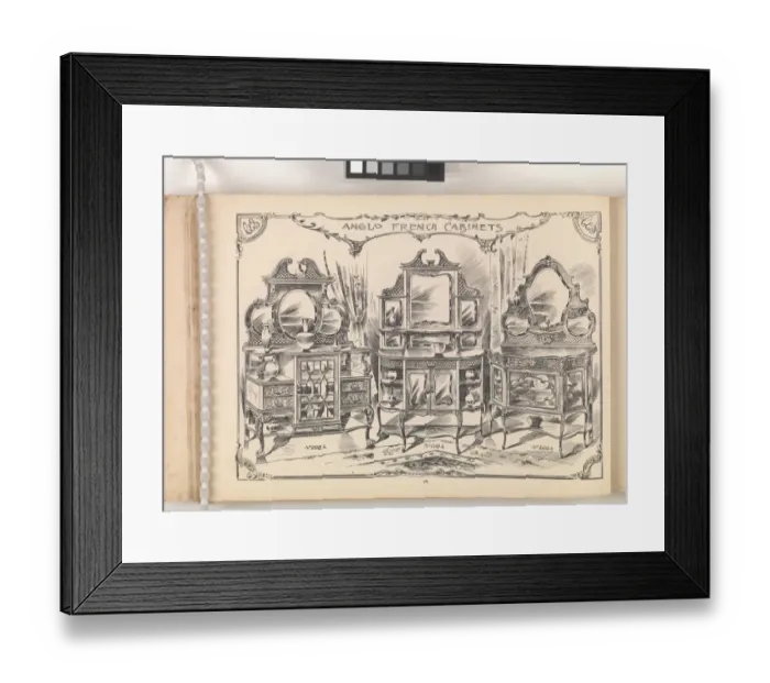 Framed Print : Page from Furniture by C&S. Ltd Framed Print : Page from Furniture by C&S. Ltd