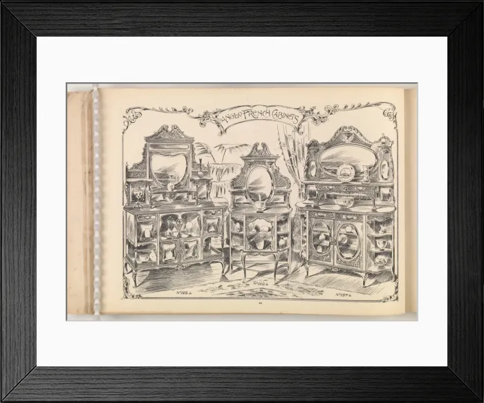 Framed Print : Page from Furniture by C&S. Ltd Framed Print : Page from Furniture by C&S. Ltd