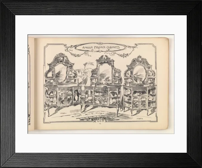 Framed Print : Page from Furniture by C&S. Ltd Framed Print : Page from Furniture by C&S. Ltd