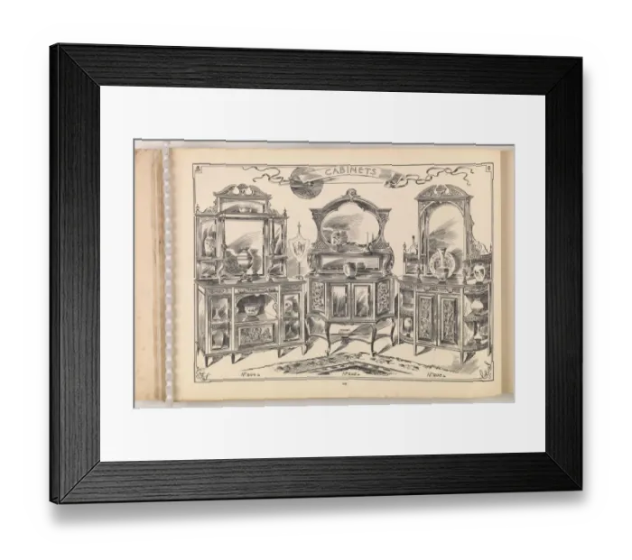 Framed Print : Page from Furniture by C&S. Ltd Framed Print : Page from Furniture by C&S. Ltd