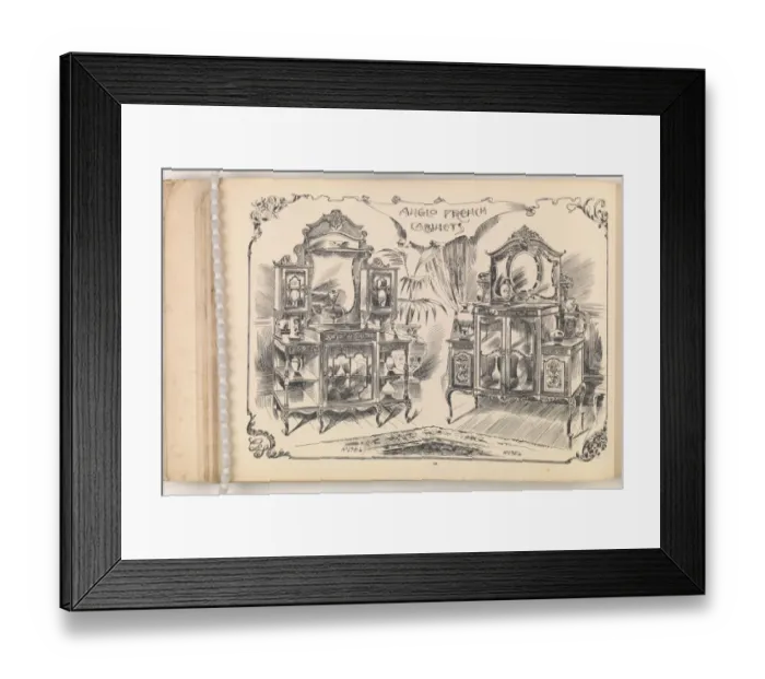 Framed Print : Page from Furniture by C&S. Ltd Framed Print : Page from Furniture by C&S. Ltd