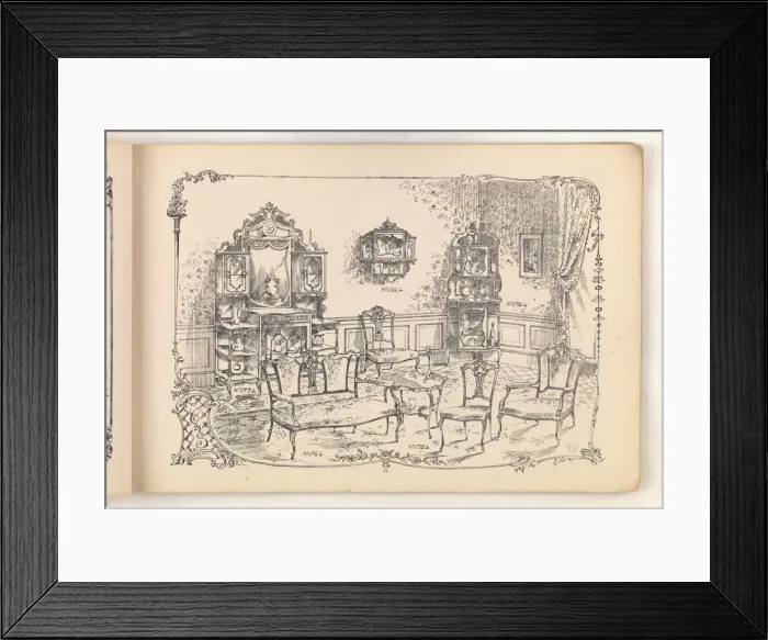 Framed Print : Page from Furniture by C&S. Ltd Framed Print : Page from Furniture by C&S. Ltd