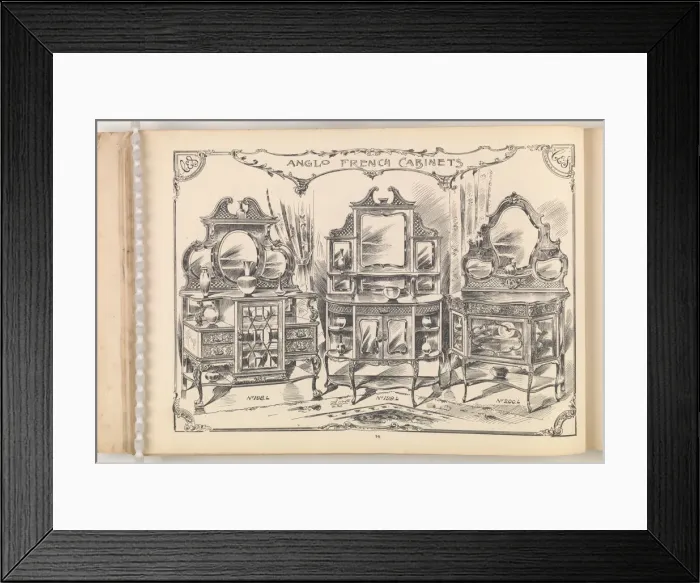 Framed Print : Page from Furniture by C&S. Ltd Framed Print : Page from Furniture by C&S. Ltd