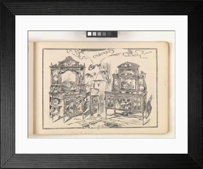 Framed Print : Page from Furniture by C&S. Ltd Framed Print : Page from Furniture by C&S. Ltd