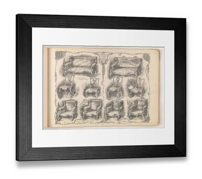 Framed Print : Page from Furniture by C&S. Ltd Framed Print : Page from Furniture by C&S. Ltd