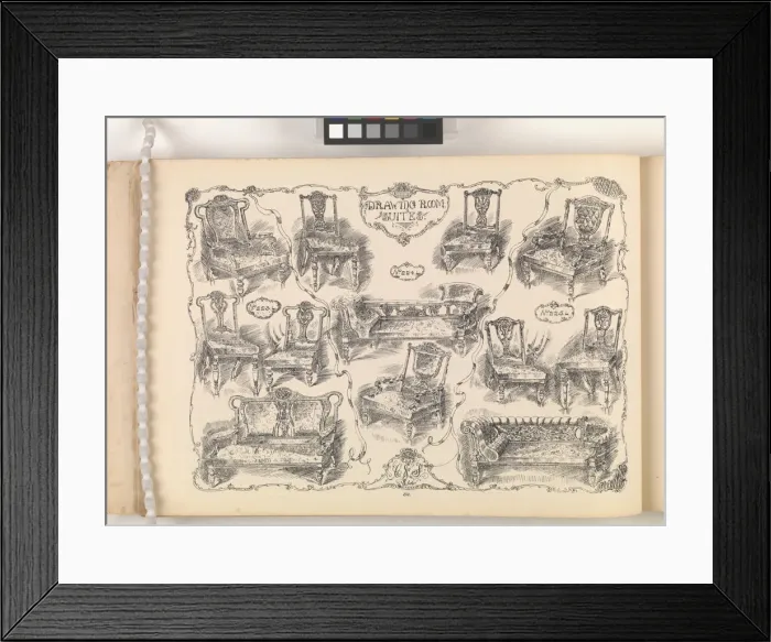 Framed Print : Page from Furniture by C&S. Ltd Framed Print : Page from Furniture by C&S. Ltd