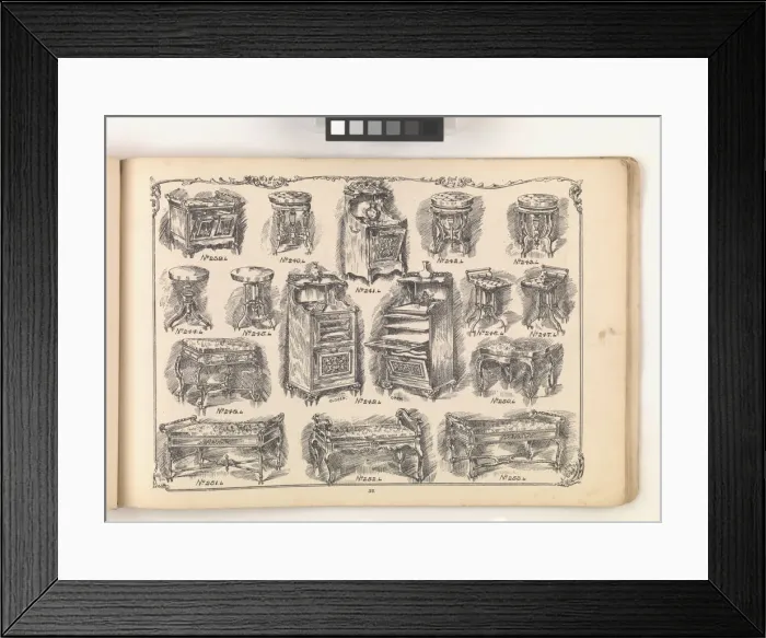 Framed Print : Page from Furniture by C&S. Ltd Framed Print : Page from Furniture by C&S. Ltd