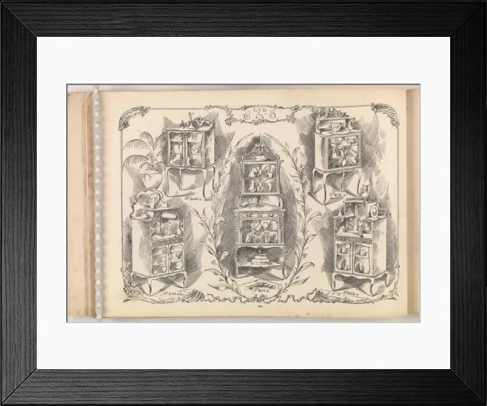 Framed Print : Page from Furniture by C&S. Ltd Framed Print : Page from Furniture by C&S. Ltd