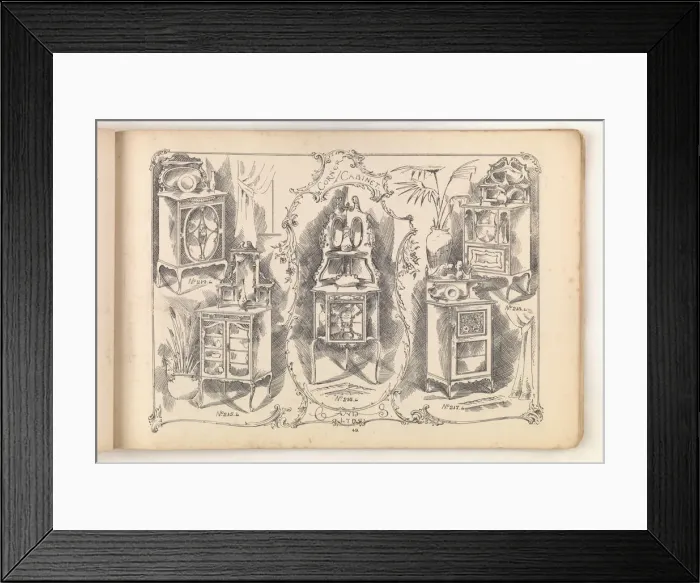 Framed Print : Page from Furniture by C&S. Ltd Framed Print : Page from Furniture by C&S. Ltd