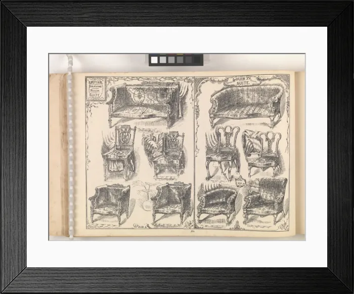 Framed Print : Page from Furniture by C&S. Ltd Framed Print : Page from Furniture by C&S. Ltd