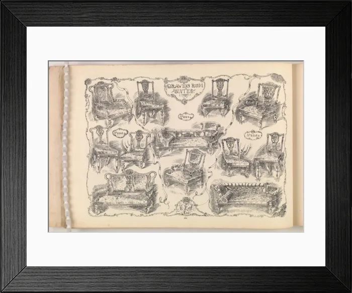 Framed Print : Page from Furniture by C&S. Ltd Framed Print : Page from Furniture by C&S. Ltd
