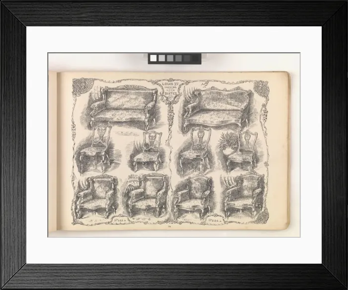 Framed Print : Page from Furniture by C&S. Ltd Framed Print : Page from Furniture by C&S. Ltd