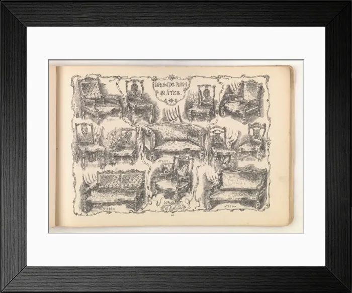 Framed Print : Page from Furniture by C&S. Ltd Framed Print : Page from Furniture by C&S. Ltd