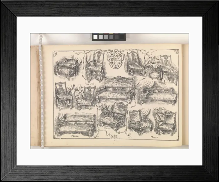 Framed Print : Page from Furniture by C&S. Ltd Framed Print : Page from Furniture by C&S. Ltd