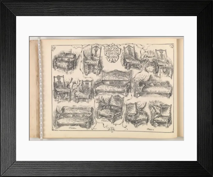 Framed Print : Page from Furniture by C&S. Ltd Framed Print : Page from Furniture by C&S. Ltd