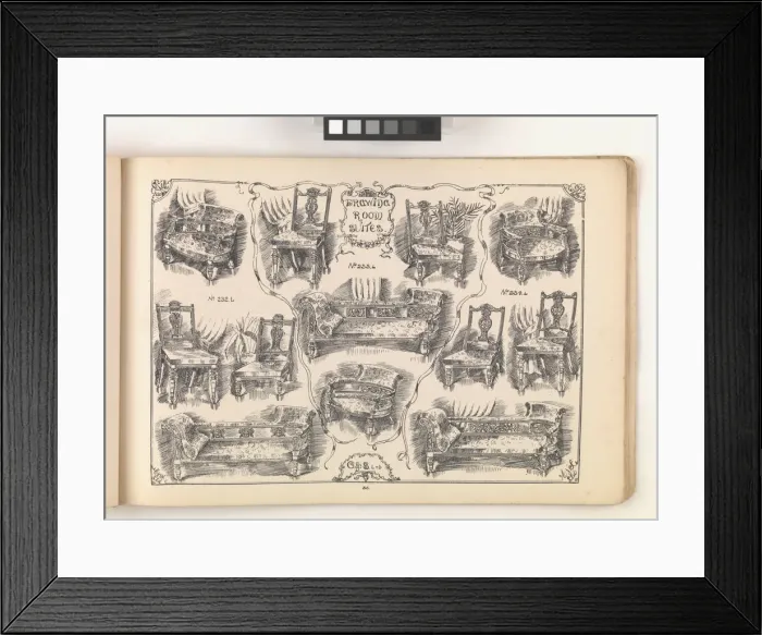 Framed Print : Page from Furniture by C&S. Ltd Framed Print : Page from Furniture by C&S. Ltd