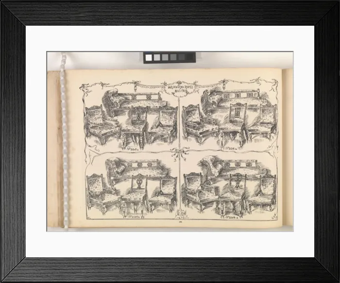 Framed Print : Page from Furniture by C&S. Ltd Framed Print : Page from Furniture by C&S. Ltd