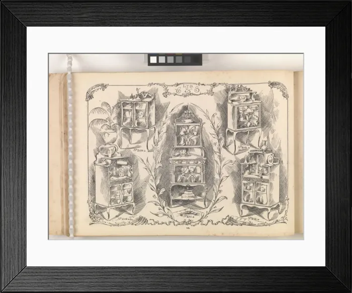 Framed Print : Page from Furniture by C&S. Ltd Framed Print : Page from Furniture by C&S. Ltd