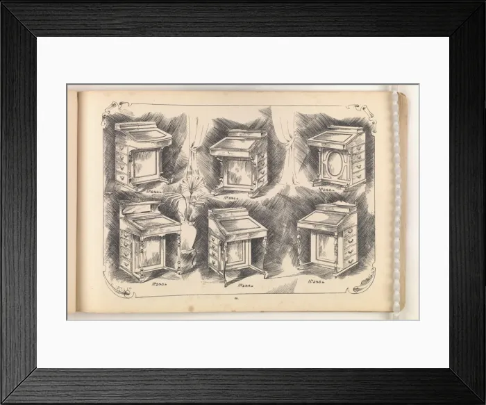 Framed Print : Page from Furniture by C&S. Ltd Framed Print : Page from Furniture by C&S. Ltd