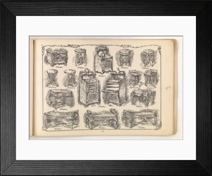 Framed Print : Page from Furniture by C&S. Ltd Framed Print : Page from Furniture by C&S. Ltd