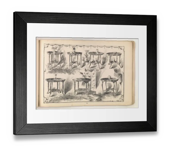 Framed Print : Page from Furniture by C&S. Ltd Framed Print : Page from Furniture by C&S. Ltd