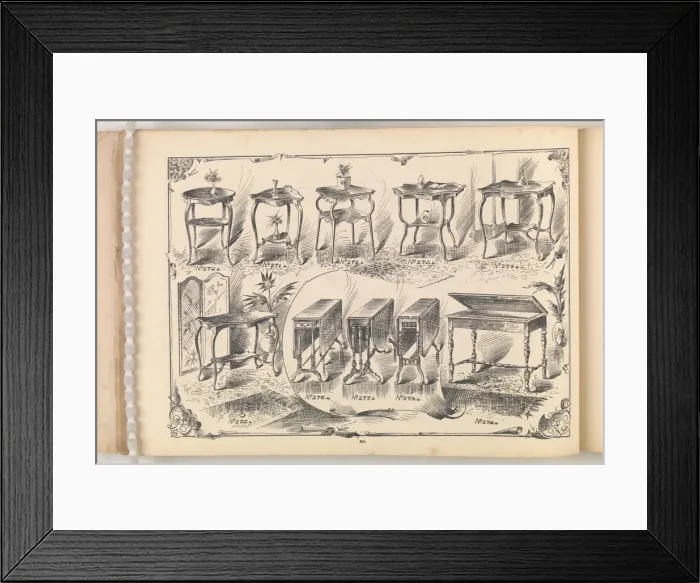 Framed Print : Page from Furniture by C&S. Ltd Framed Print : Page from Furniture by C&S. Ltd