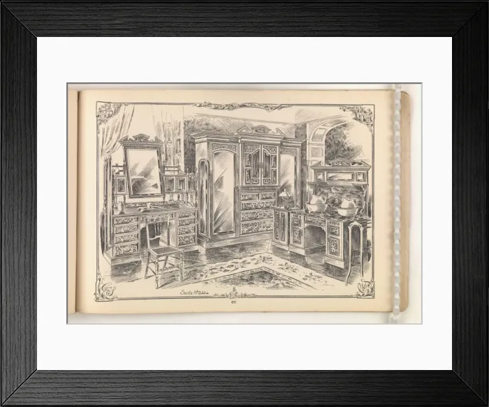 Framed Print : Page from Furniture by C&S. Ltd Framed Print : Page from Furniture by C&S. Ltd