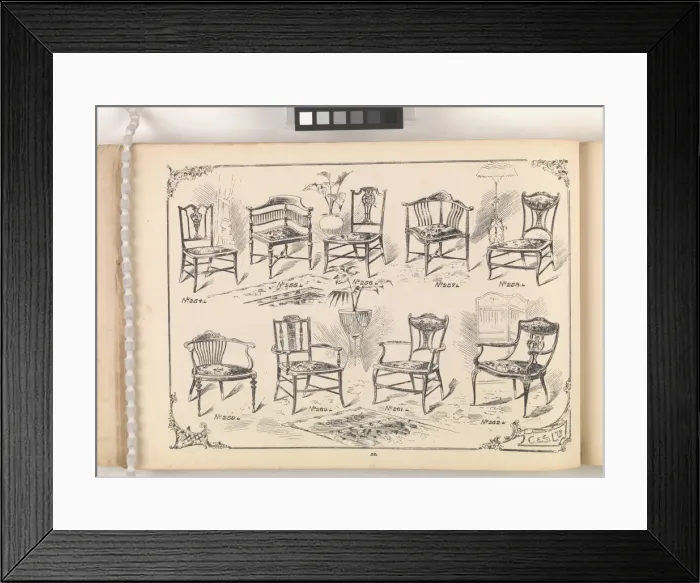 Framed Print : Page from Furniture by C&S. Ltd Framed Print : Page from Furniture by C&S. Ltd