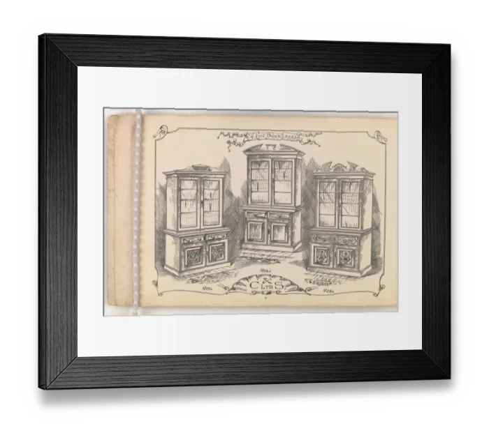 Framed Print : Page from Furniture by C&S. Ltd Framed Print : Page from Furniture by C&S. Ltd