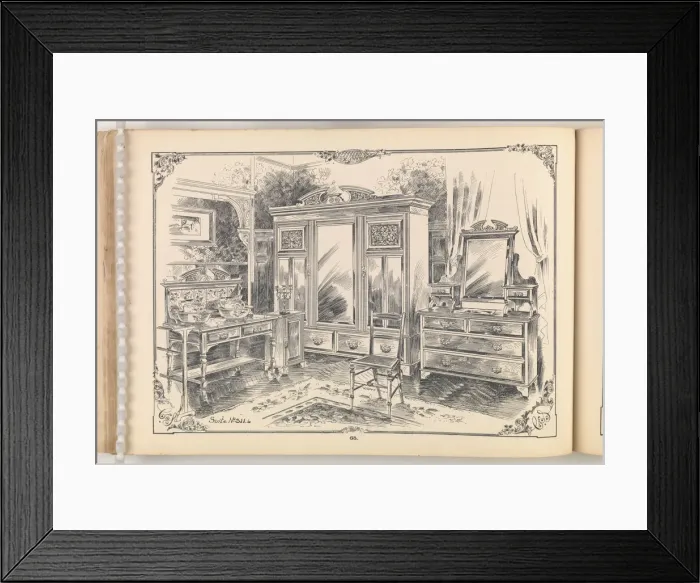 Framed Print : Page from Furniture by C&S. Ltd Framed Print : Page from Furniture by C&S. Ltd