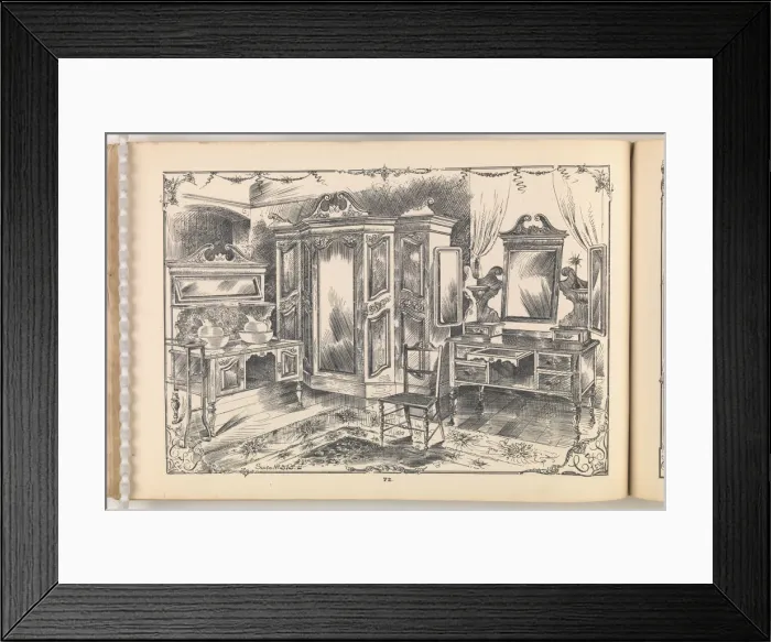 Framed Print : Page from Furniture by C&S. Ltd Framed Print : Page from Furniture by C&S. Ltd