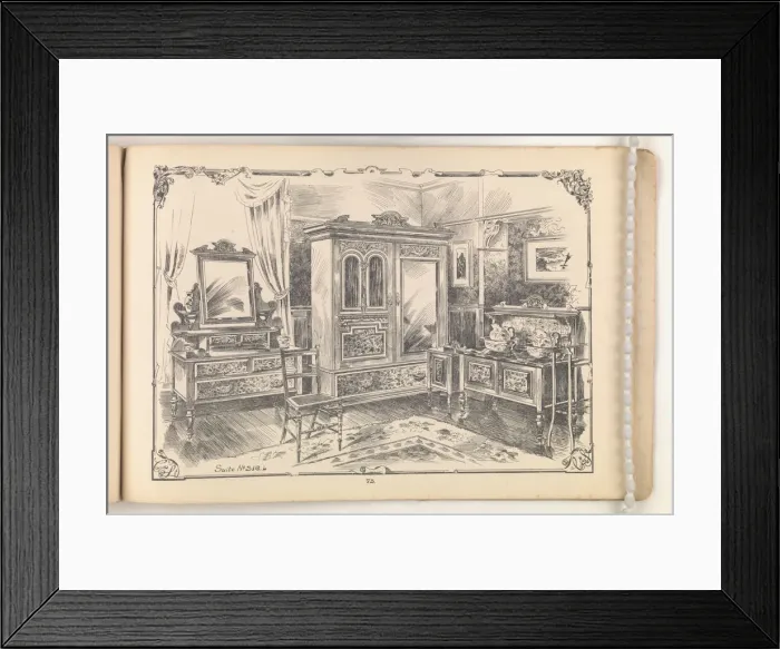 Framed Print : Page from Furniture by C&S. Ltd Framed Print : Page from Furniture by C&S. Ltd