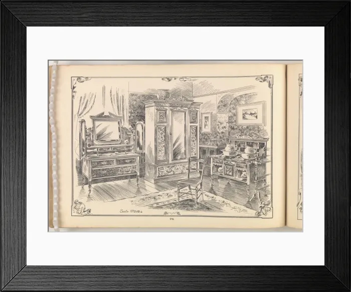 Framed Print : Page from Furniture by C&S. Ltd Framed Print : Page from Furniture by C&S. Ltd