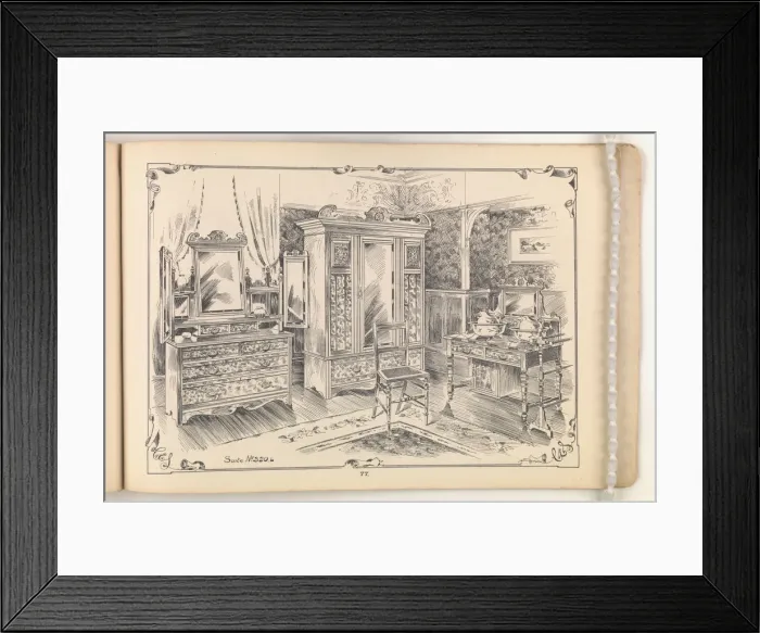 Framed Print : Page from Furniture by C&S. Ltd Framed Print : Page from Furniture by C&S. Ltd
