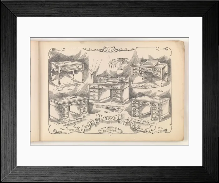 Framed Print : Page from Furniture by C&S. Ltd Framed Print : Page from Furniture by C&S. Ltd