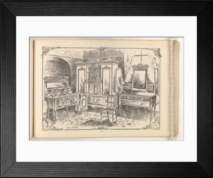 Framed Print : Page from Furniture by C&S. Ltd Framed Print : Page from Furniture by C&S. Ltd