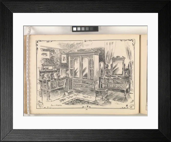Framed Print : Page from Furniture by C&S. Ltd Framed Print : Page from Furniture by C&S. Ltd