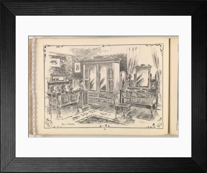 Framed Print : Page from Furniture by C&S. Ltd Framed Print : Page from Furniture by C&S. Ltd