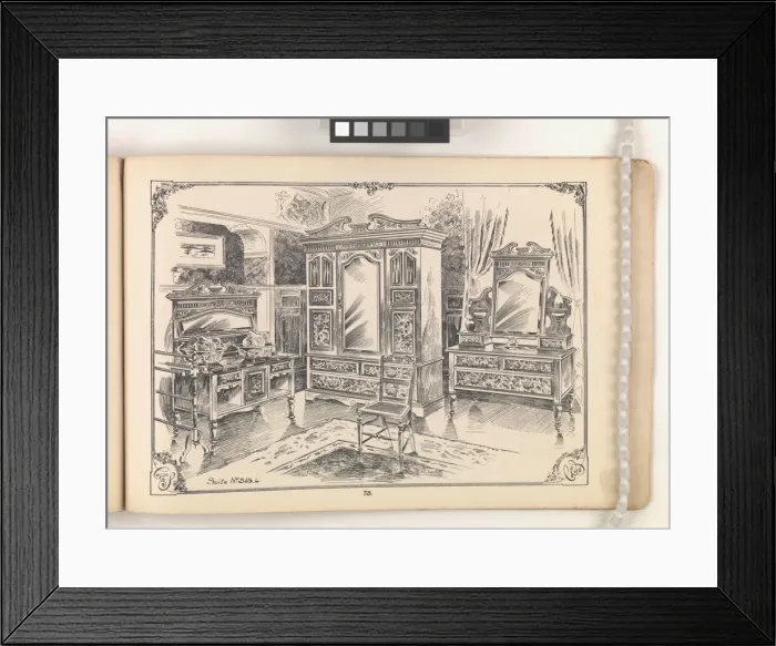 Framed Print : Page from Furniture by C&S. Ltd Framed Print : Page from Furniture by C&S. Ltd