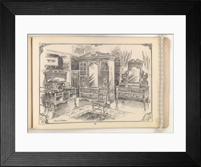 Framed Print : Page from Furniture by C&S. Ltd Framed Print : Page from Furniture by C&S. Ltd
