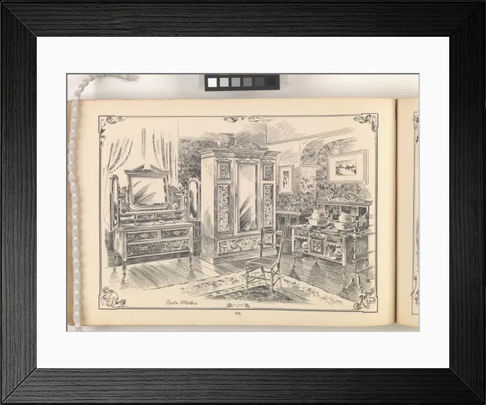 Framed Print : Page from Furniture by C&S. Ltd Framed Print : Page from Furniture by C&S. Ltd