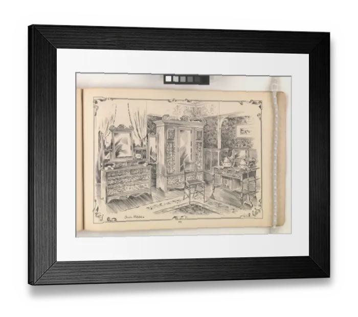Framed Print : Page from Furniture by C&S. Ltd Framed Print : Page from Furniture by C&S. Ltd