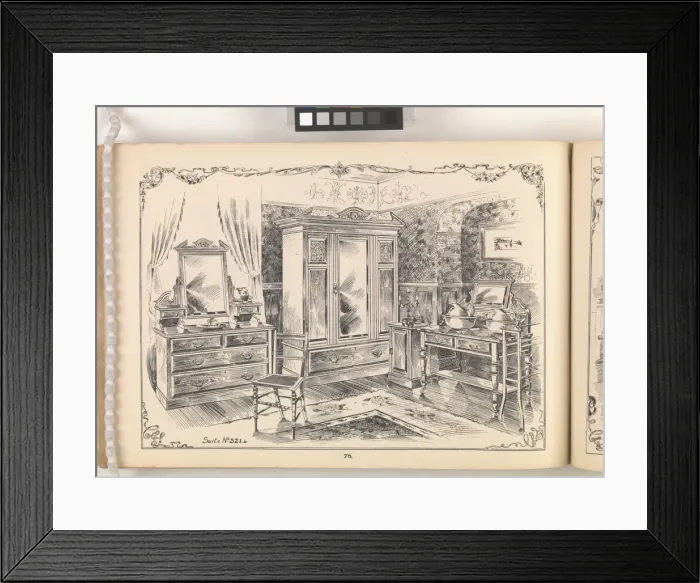 Framed Print : Page from Furniture by C&S. Ltd Framed Print : Page from Furniture by C&S. Ltd