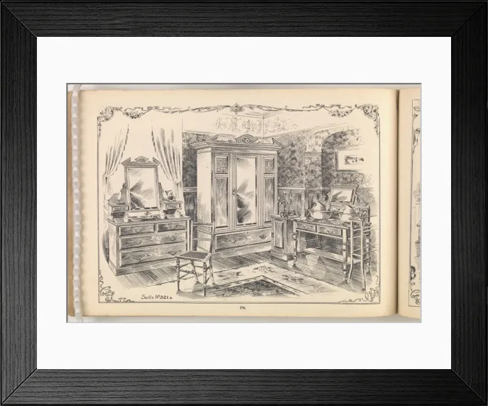 Framed Print : Page from Furniture by C&S. Ltd Framed Print : Page from Furniture by C&S. Ltd
