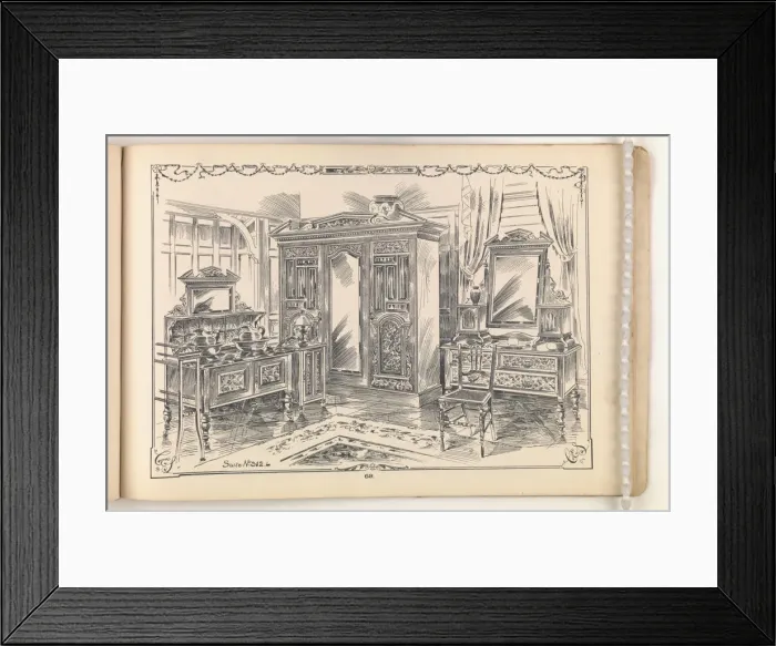 Framed Print : Page from Furniture by C&S. Ltd Framed Print : Page from Furniture by C&S. Ltd