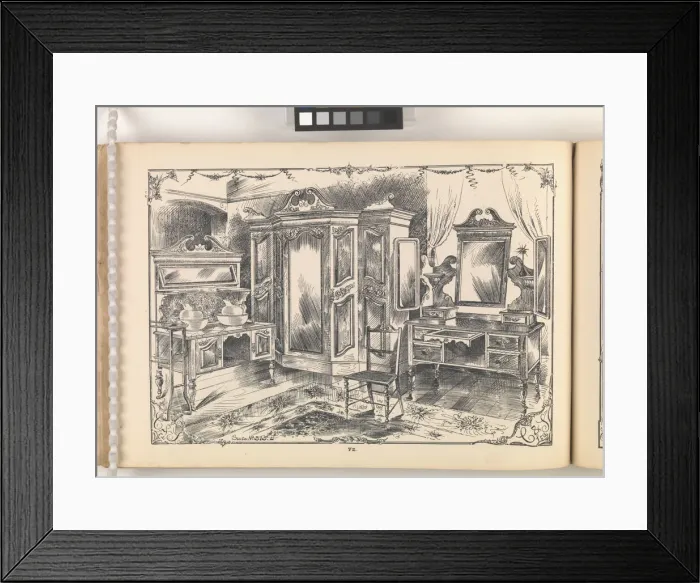 Framed Print : Page from Furniture by C&S. Ltd Framed Print : Page from Furniture by C&S. Ltd