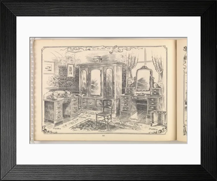Framed Print : Page from Furniture by C&S. Ltd Framed Print : Page from Furniture by C&S. Ltd