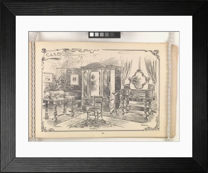 Framed Print : Page from Furniture by C&S. Ltd