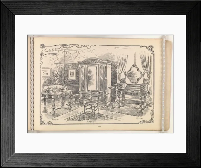 Framed Print : Page from Furniture by C&S. Ltd Framed Print : Page from Furniture by C&S. Ltd