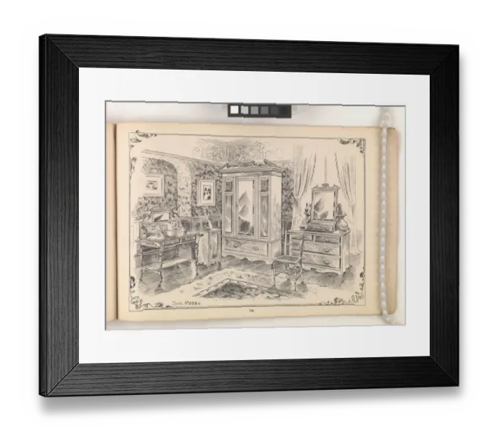 Framed Print : Page from Furniture by C&S. Ltd Framed Print : Page from Furniture by C&S. Ltd
